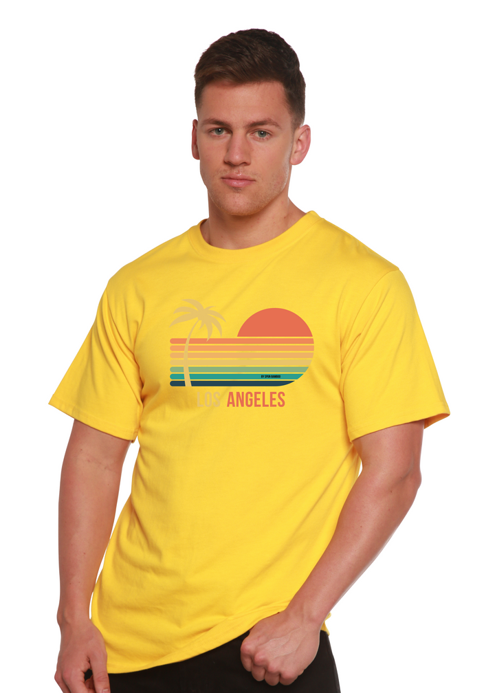 Los Angeles Unisex Graphic Bamboo T-Shirt lemon chrome