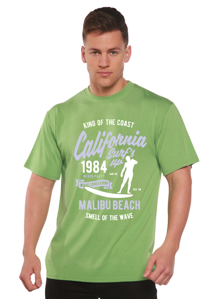 California 1984 men's bamboo tshirt green tea