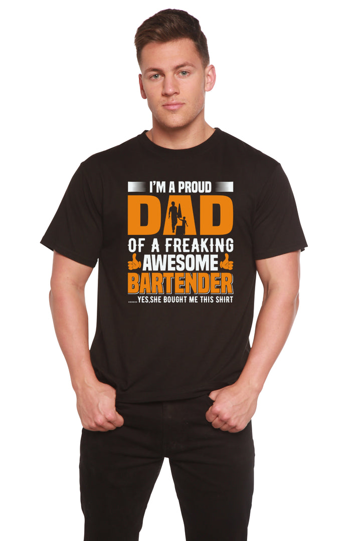 I'm a Proud Dad Men's Bamboo Viscose/Organic Cotton Short Sleeve T-Shirt - Spun Bamboo
