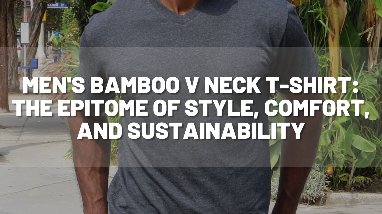 Men's Bamboo V Neck T-Shirt: The Epitome of Style, Comfort, and Sustai ...