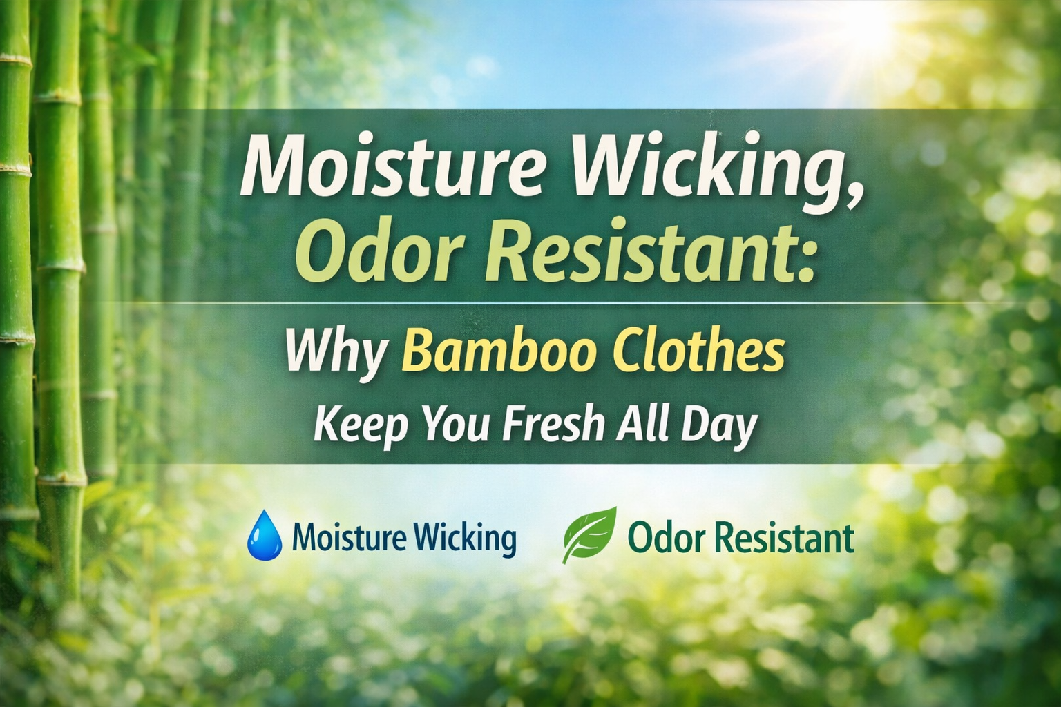 Moisture Wicking, Odor Resistant: Why Bamboo Clothes Keep You Fresh All Day
