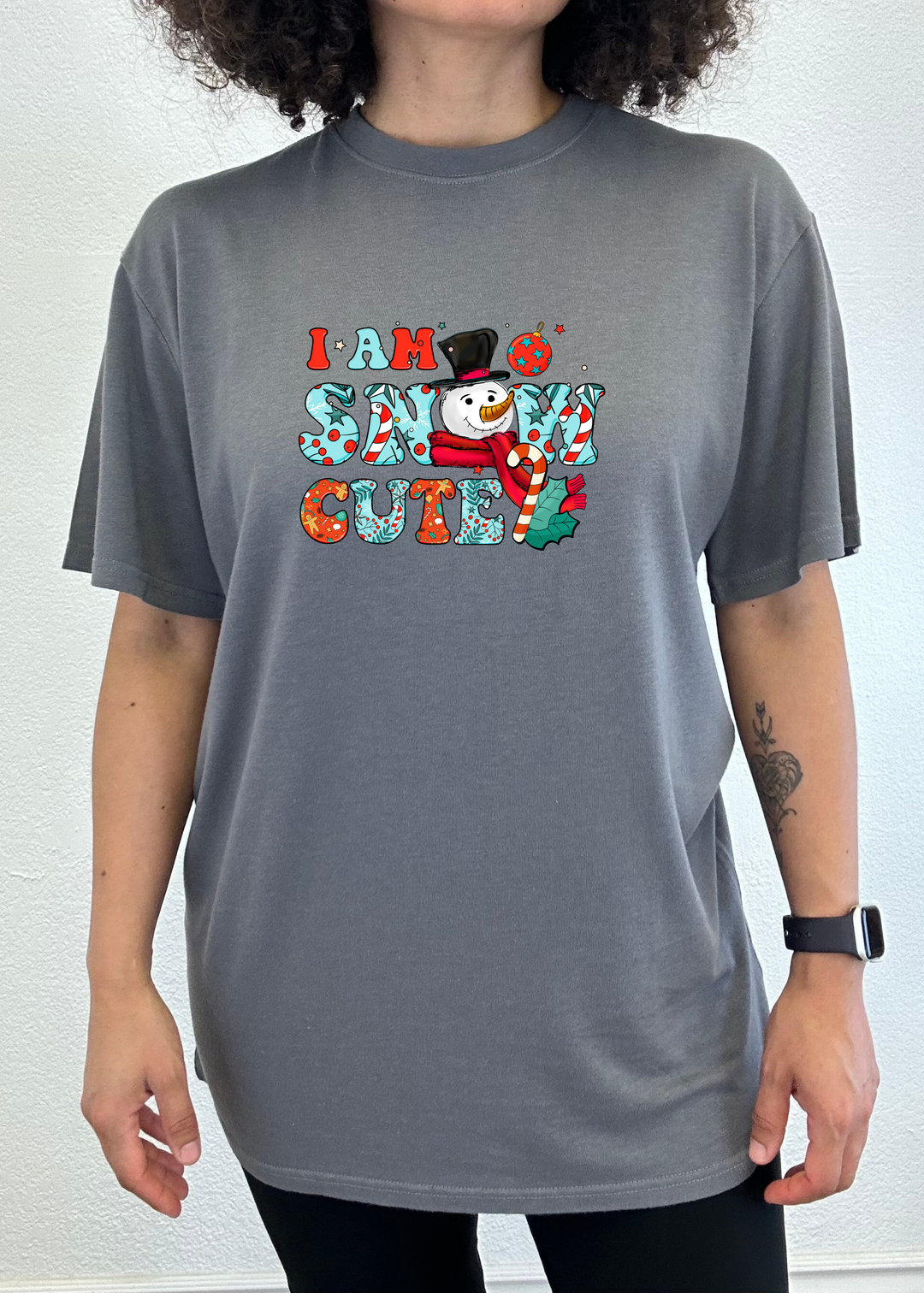 I am Snow Cute Unisex Bamboo Viscose/Organic Cotton Short Sleeve Graphic T-Shirt