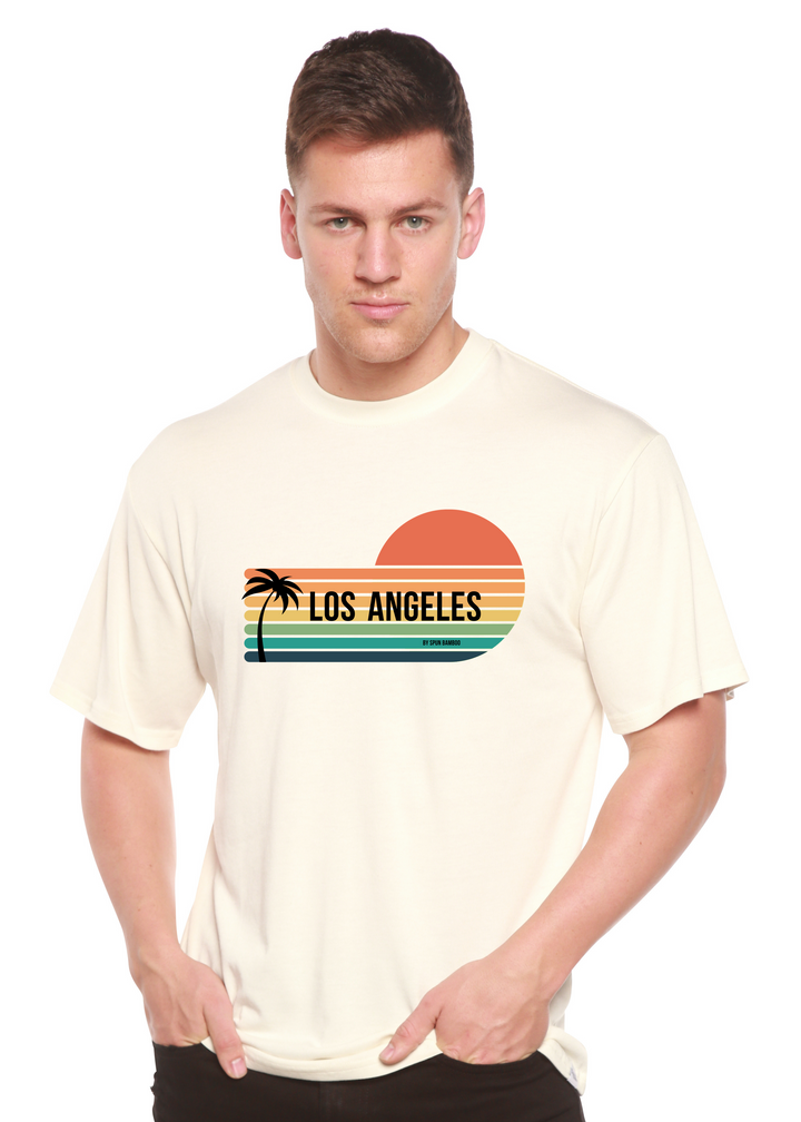 Los Angeles Spun Bamboo Unisex Graphic Bamboo T-Shirt white