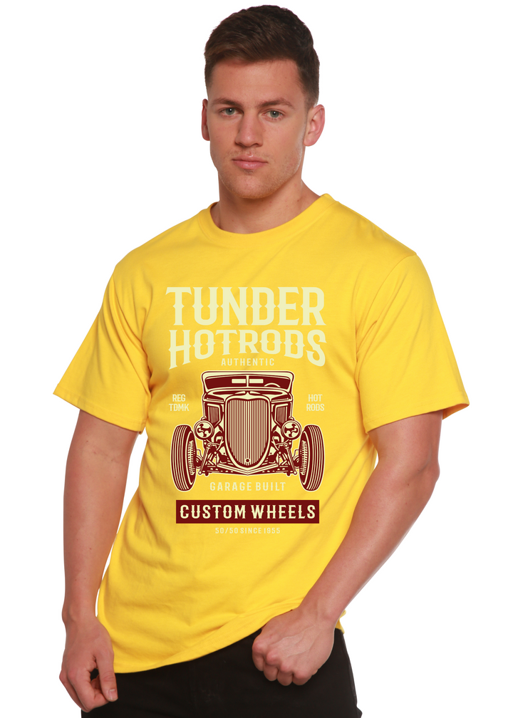  Thunder Hot men's bamboo tshirt lemon chrome