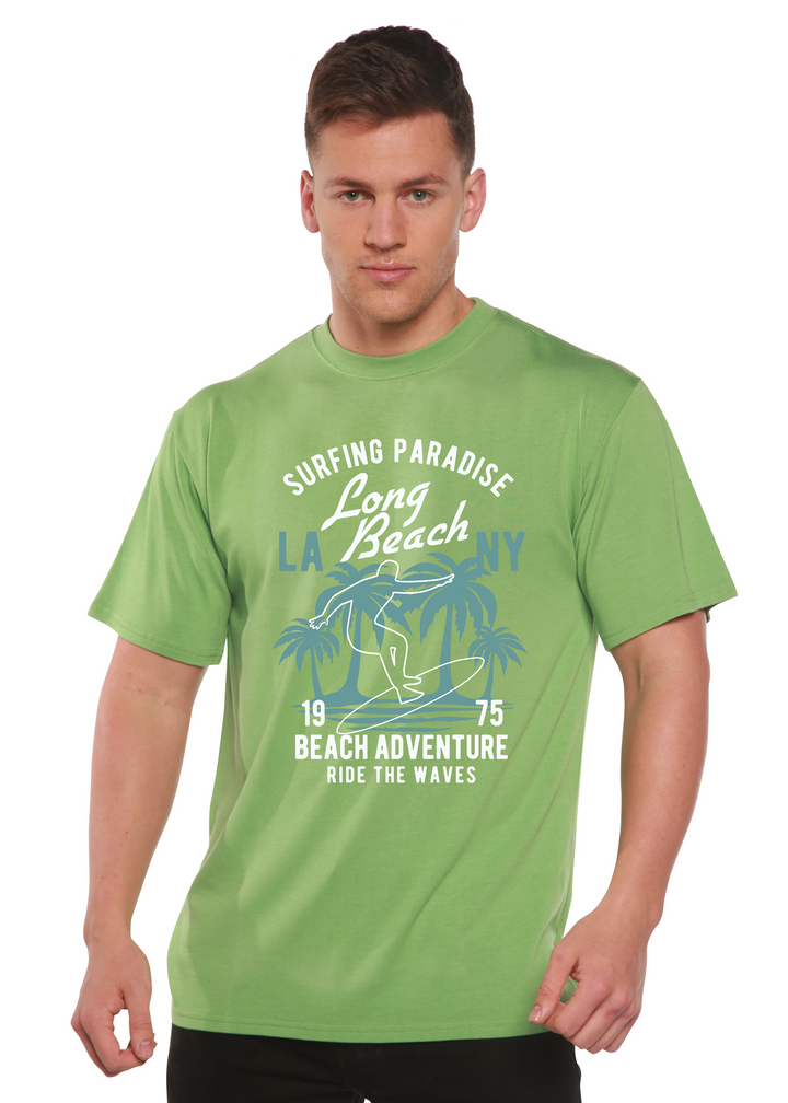 Beach Adventure men's bamboo tshirt green tea