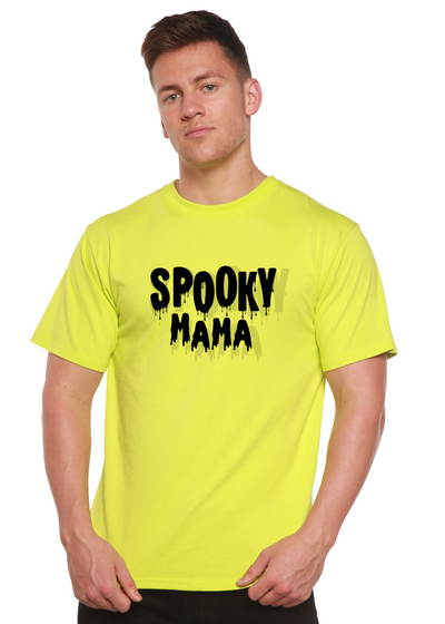 Spooky Mama Graphic Bamboo t-shirt lime punch
