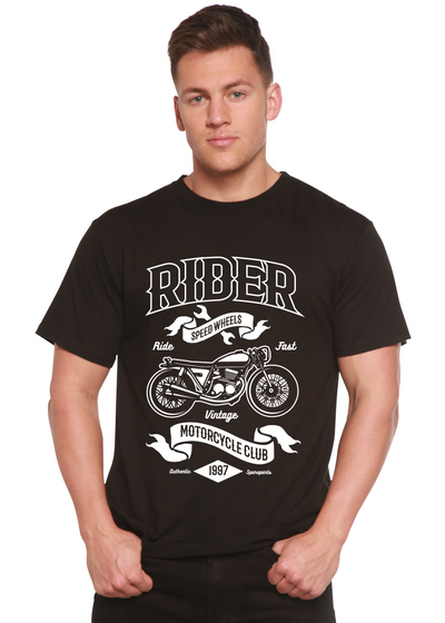 Rider men's bamboo tshirt black