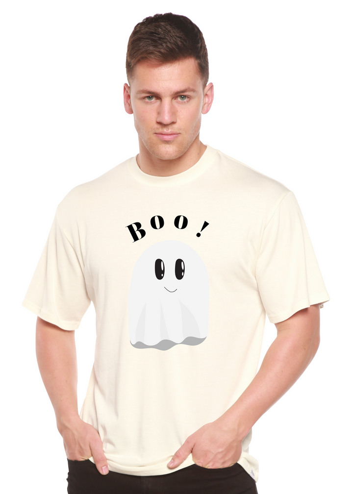 Boo Graphic Bamboo T-Shirt white