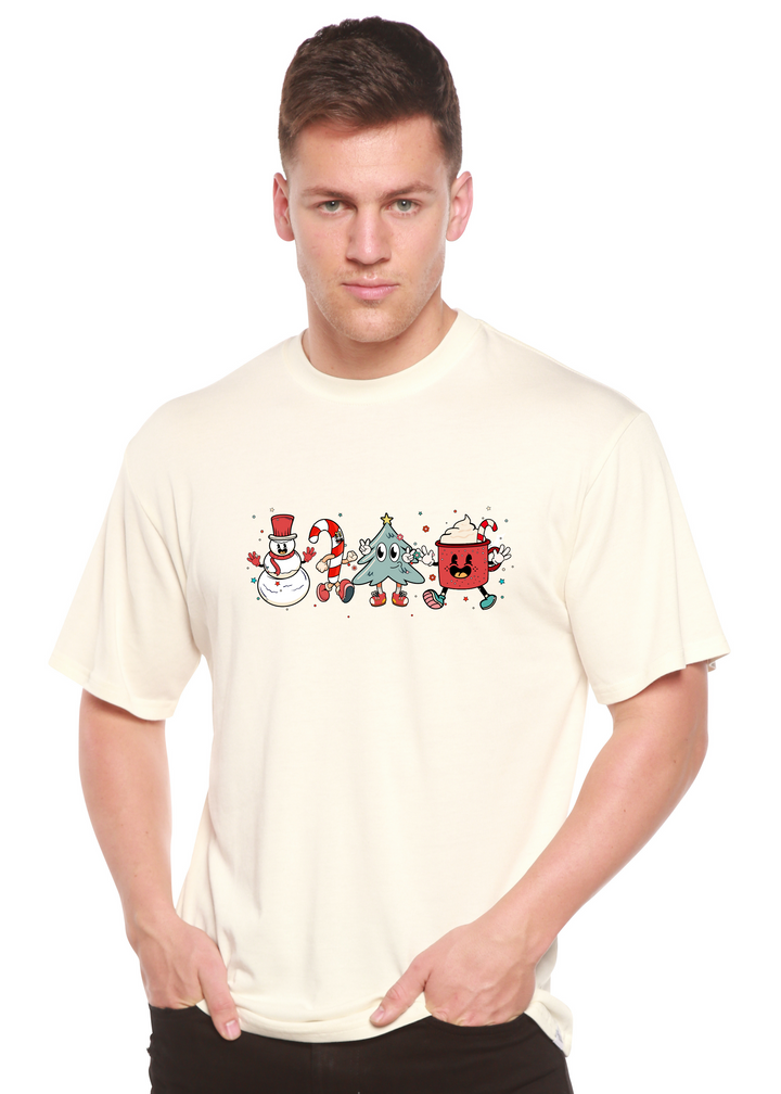Happy Christmas Month Unisex Graphic Bamboo T-Shirt white