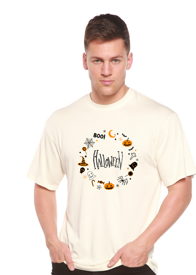 Bool Halloween Graphic Bamboo T-Shirt white