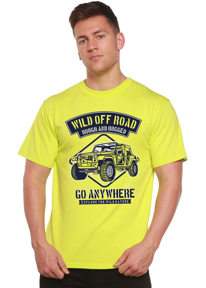 Wild Off Road men's bamboo tshirt lime punch