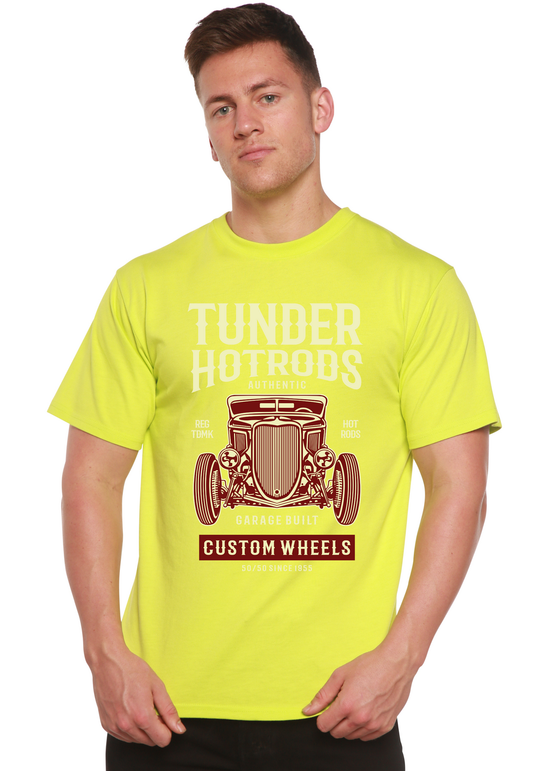 Thunder Hot men's bamboo tshirt lime punch