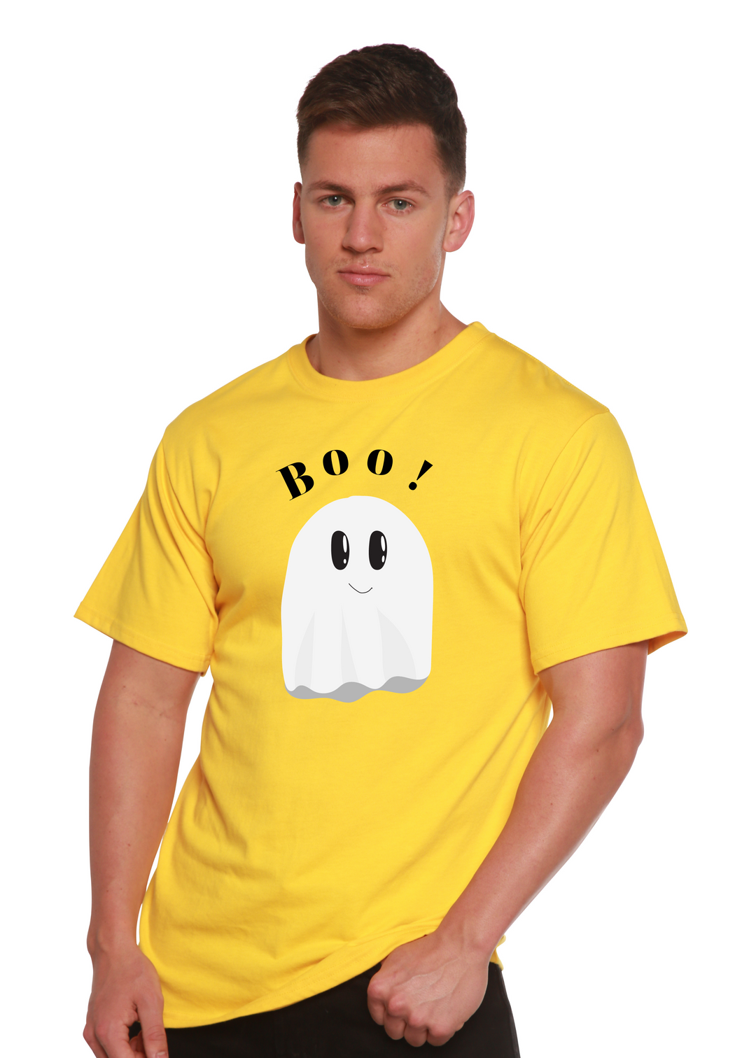 Boo Graphic Bamboo T-Shirt lemon chrome
