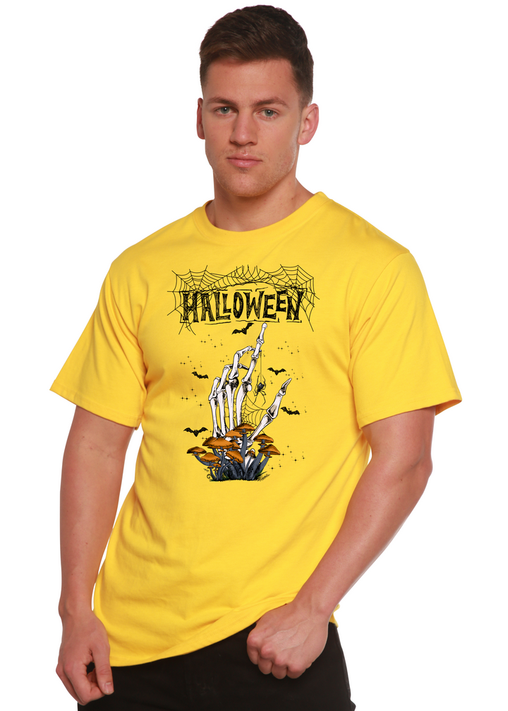 Halloween Graphic Bamboo T-Shirt lemon chrome