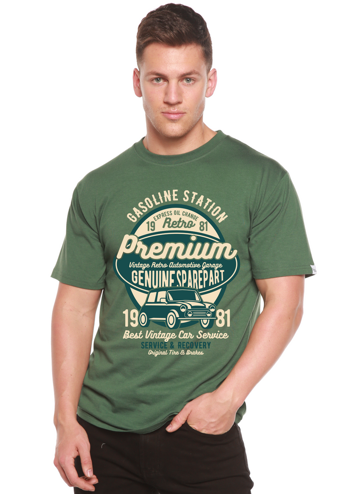 Premium Garage men's bamboo tshirt pine green
