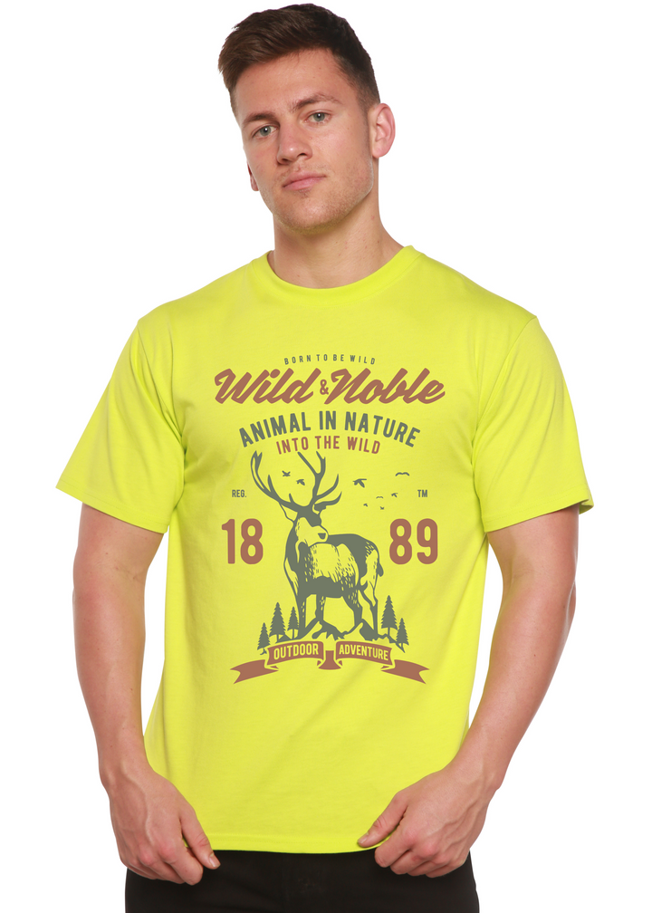 Wild And Noble men's bamboo tshirt lime punch
