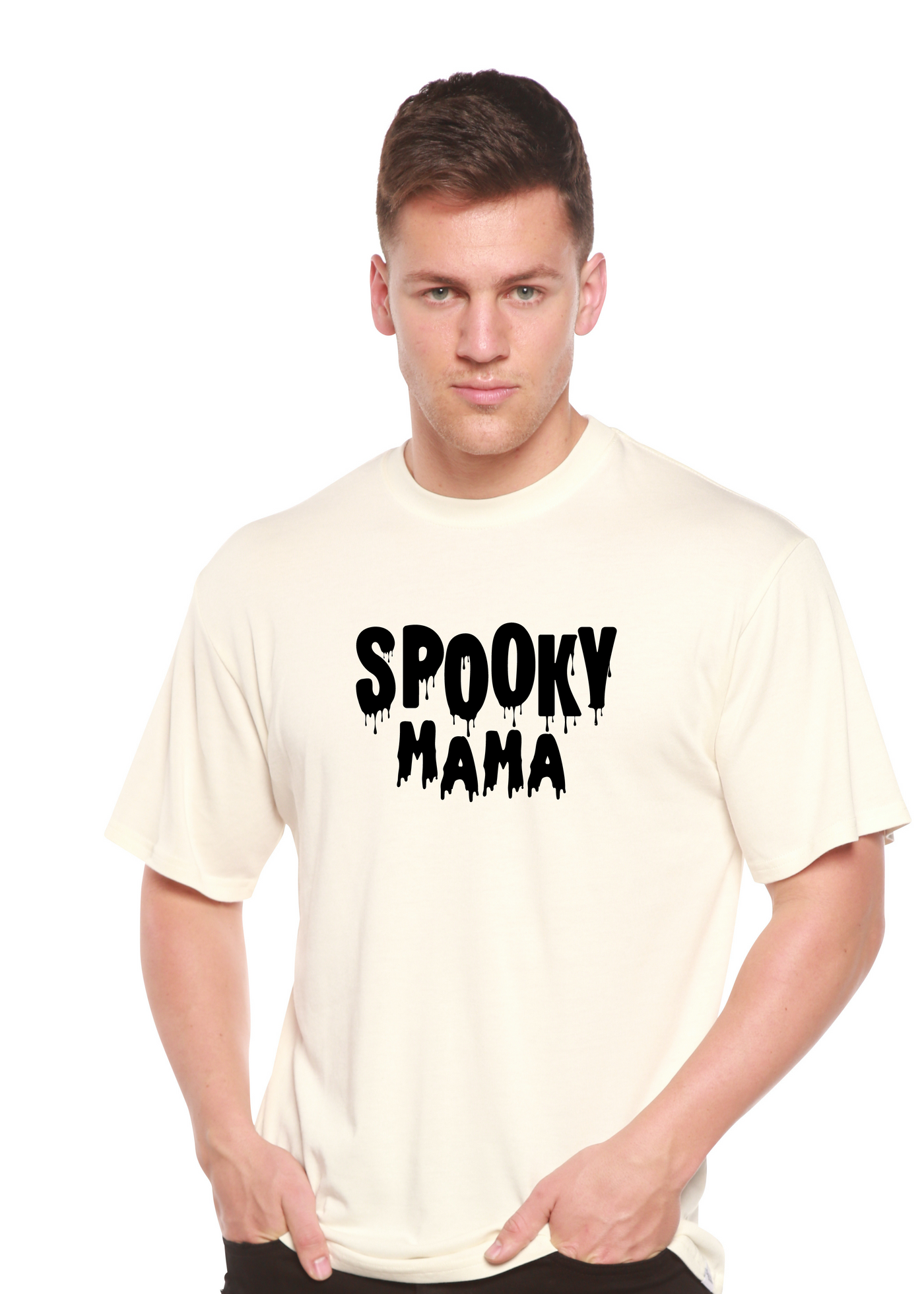 Spooky Mama Graphic Bamboo t-shirt white