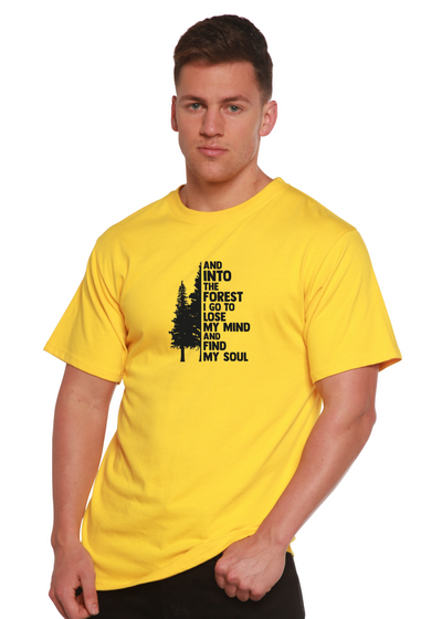 And Into The Forest I Go To Lose My Mind And Find My Soul Graphic Bamboo T-Shirt lemon chrome