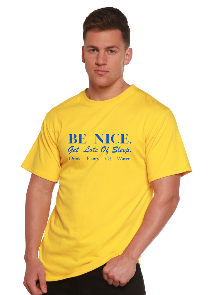 Be Nice Graphic Bamboo T-Shirt lemon chrome