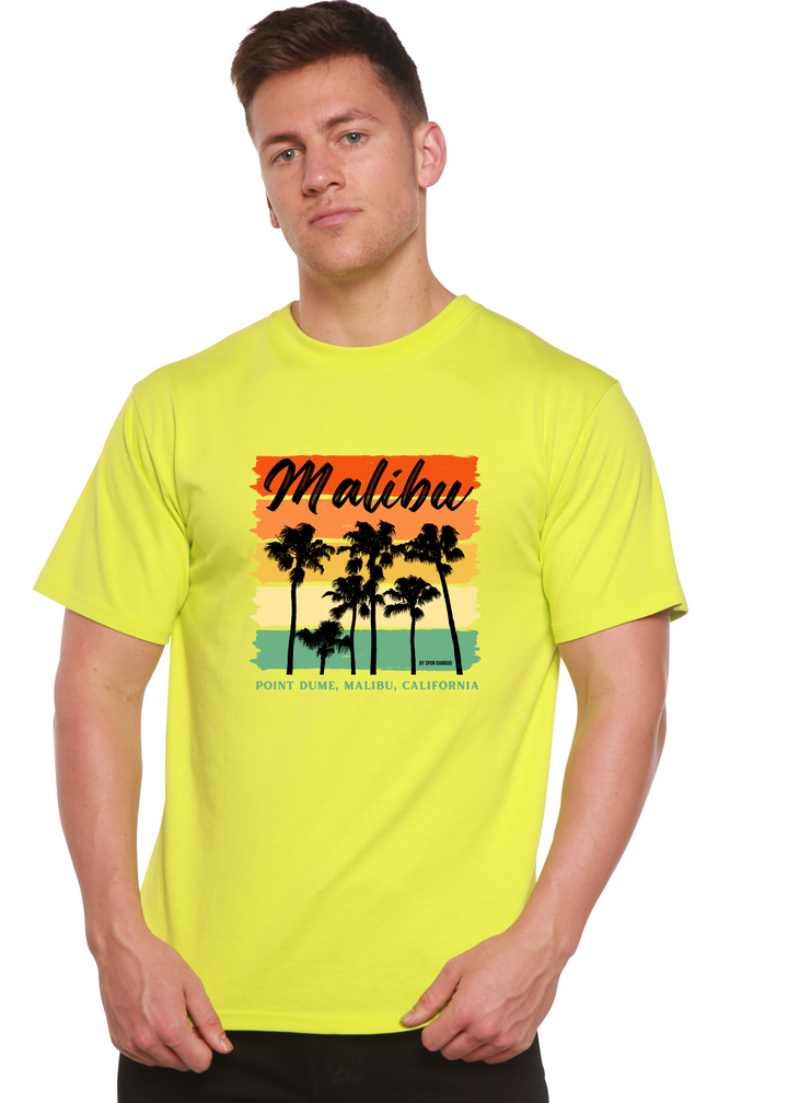  Malibu Unisex Graphic Bamboo T-Shirt lime punch