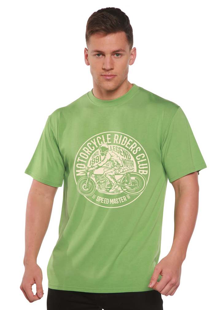 Motorcycle Riders Club men's bamboo tshirt green tea