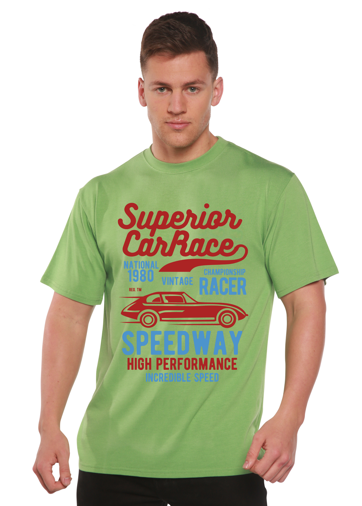 Superior Car men's bamboo tshirt green tea