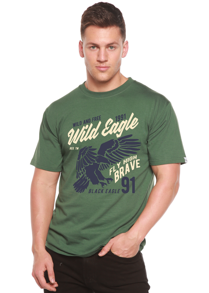 Wild Eagle men's bamboo tshirt pine green