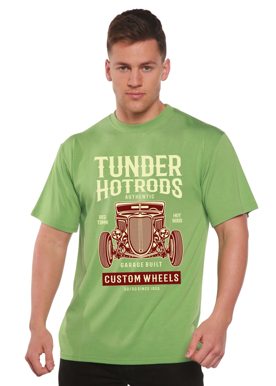 Thunder Hot men's bamboo tshirt green tea