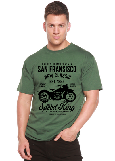 San Fransisco men's bamboo tshirt pine green