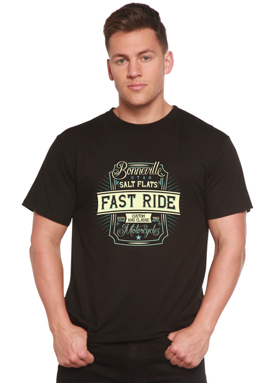 Fast Ride men's bamboo tshirt black