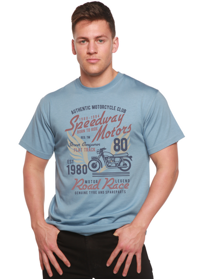 Speedway Motor men's bamboo infinity blue