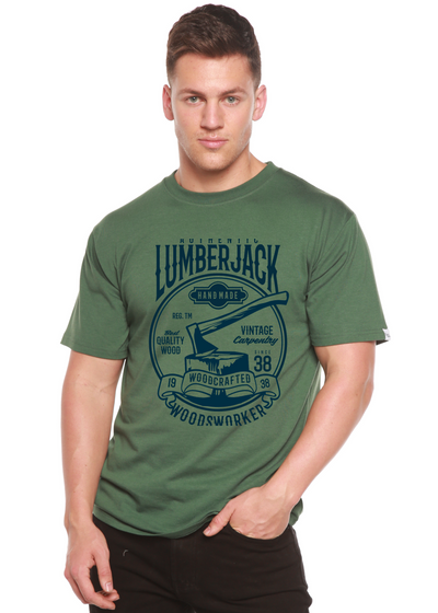 Authentic Lumberjack men's bamboo tshirt pine green