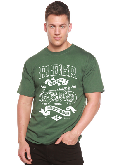 Rider men's bamboo tshirt pine green