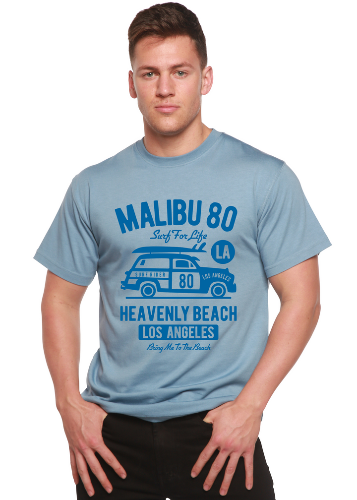 Malibu 80 men's bamboo tshirt infinity blue