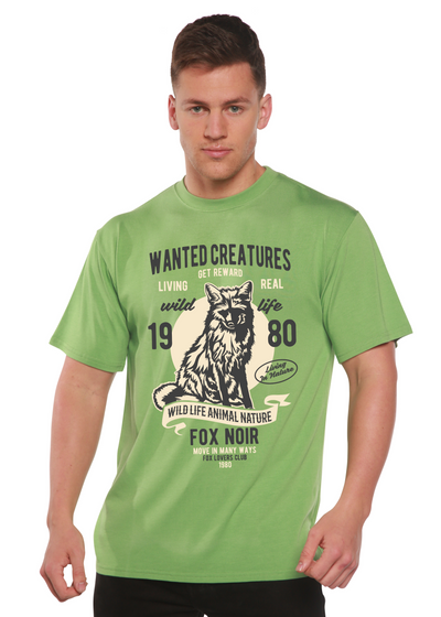 Wanted Creature men's bamboo tshirt green tea
