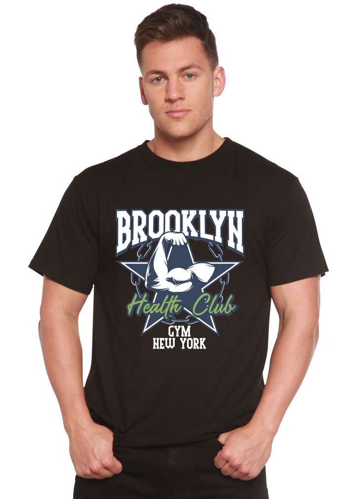 Brooklyn Health Club men's bamboo tshirt black