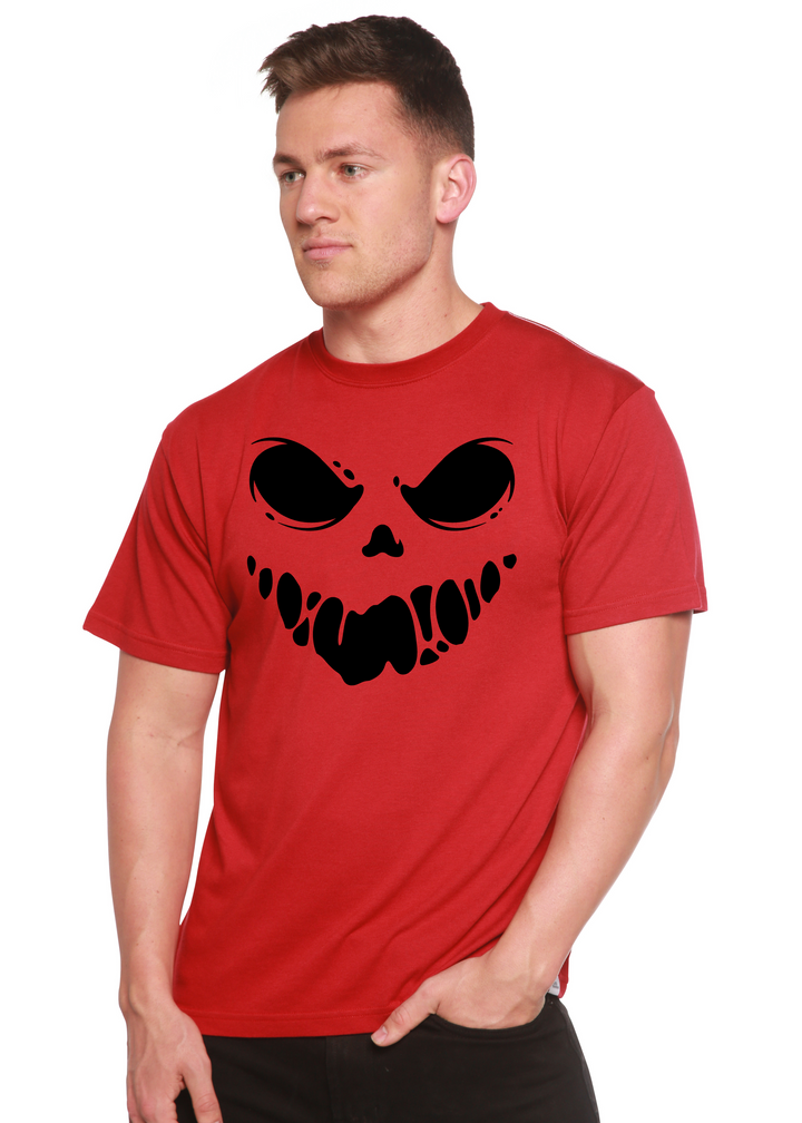 Halloween Boo Graphic Bamboo T-Shirt pompeian red