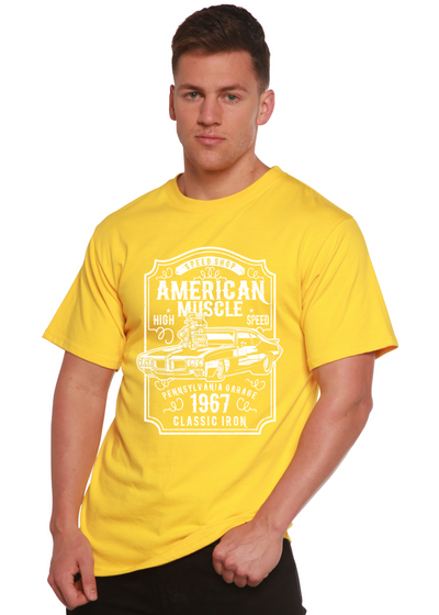 American Muscle men's bamboo tshirt lemon chrome