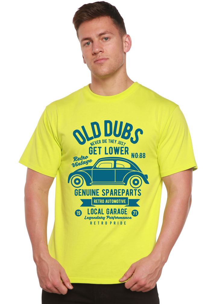 Old Dubs men's bamboo tshirt lime punch