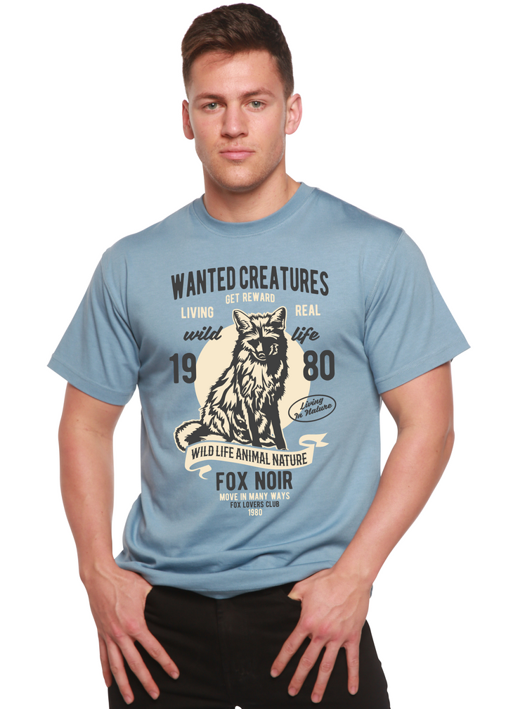 Wanted Creature men's bamboo tshirt infinity blue