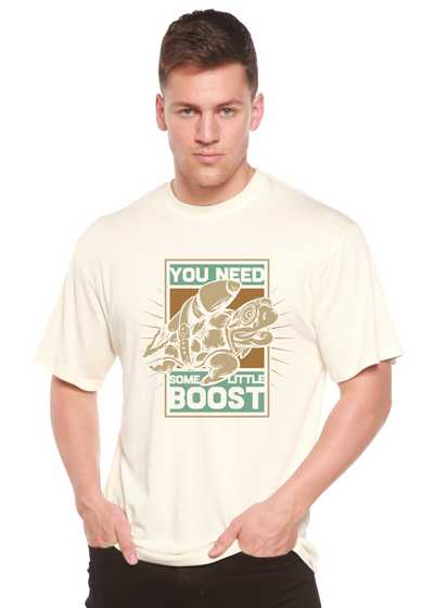 You Need Boost men's bamboo tshirt white
