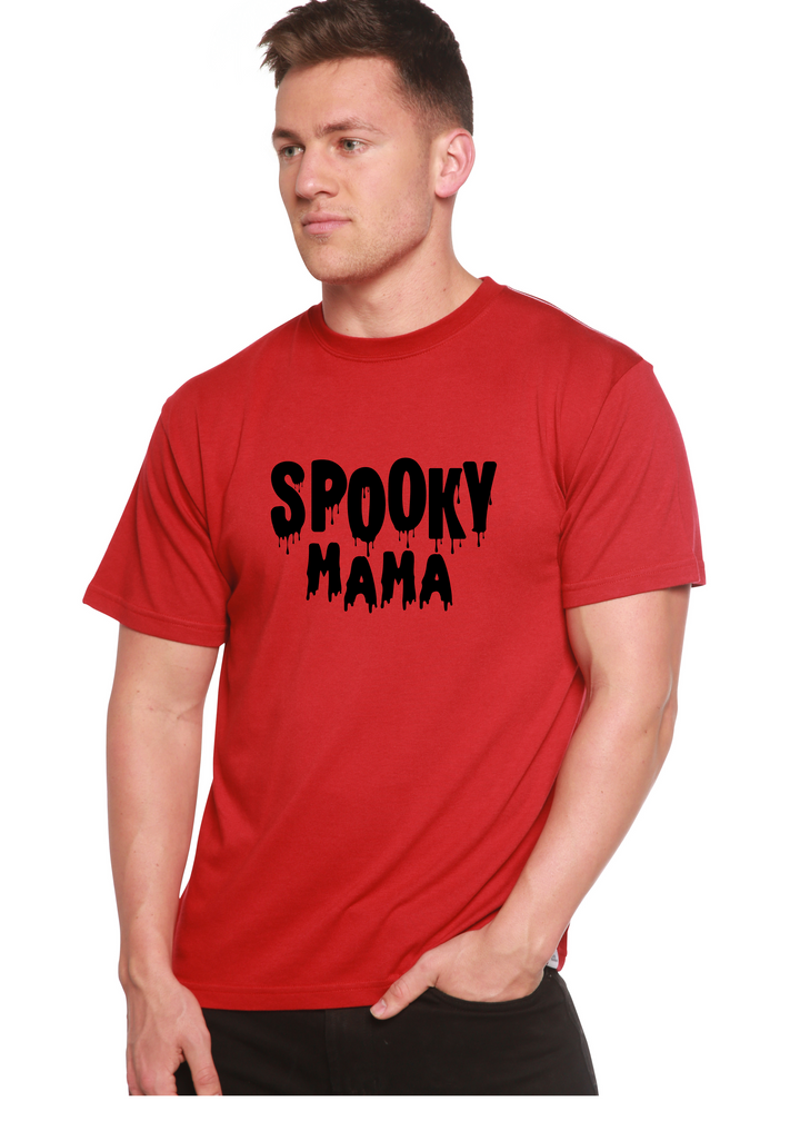 Spooky Mama Graphic Bamboo t-shirt red
