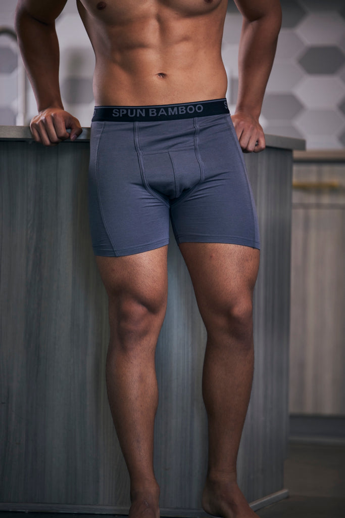 Spun Bamboo Men's Bamboo Boxer Briefs — Ultra-Soft, Breathable Everyday  Underwear