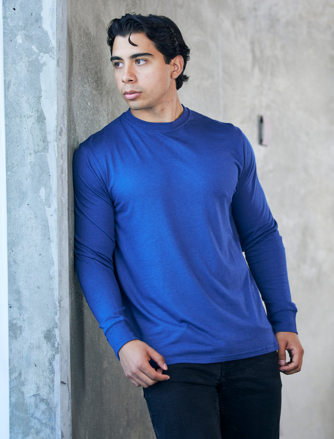 Men's Bamboo Viscose/Organic Cotton Long Sleeve T-Shirt Medium / Royal Blue Men's Bamboo Viscose/Organic Cotton Long Sleeve T-Shirt Medium / Royal Blue