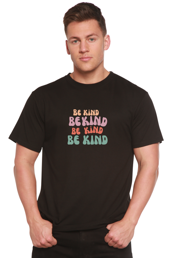 Be Kind Graphic Bamboo T-Shirt black