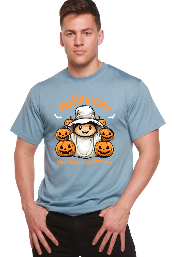 Halloween Hauntingly Good Times Day Graphic Bamboo  infinity blue