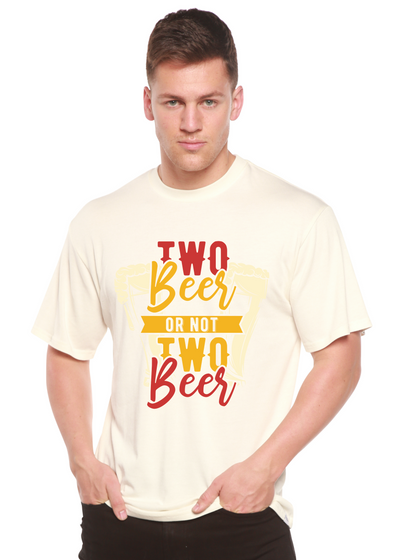 Two Beer men's bamboo tshirt white