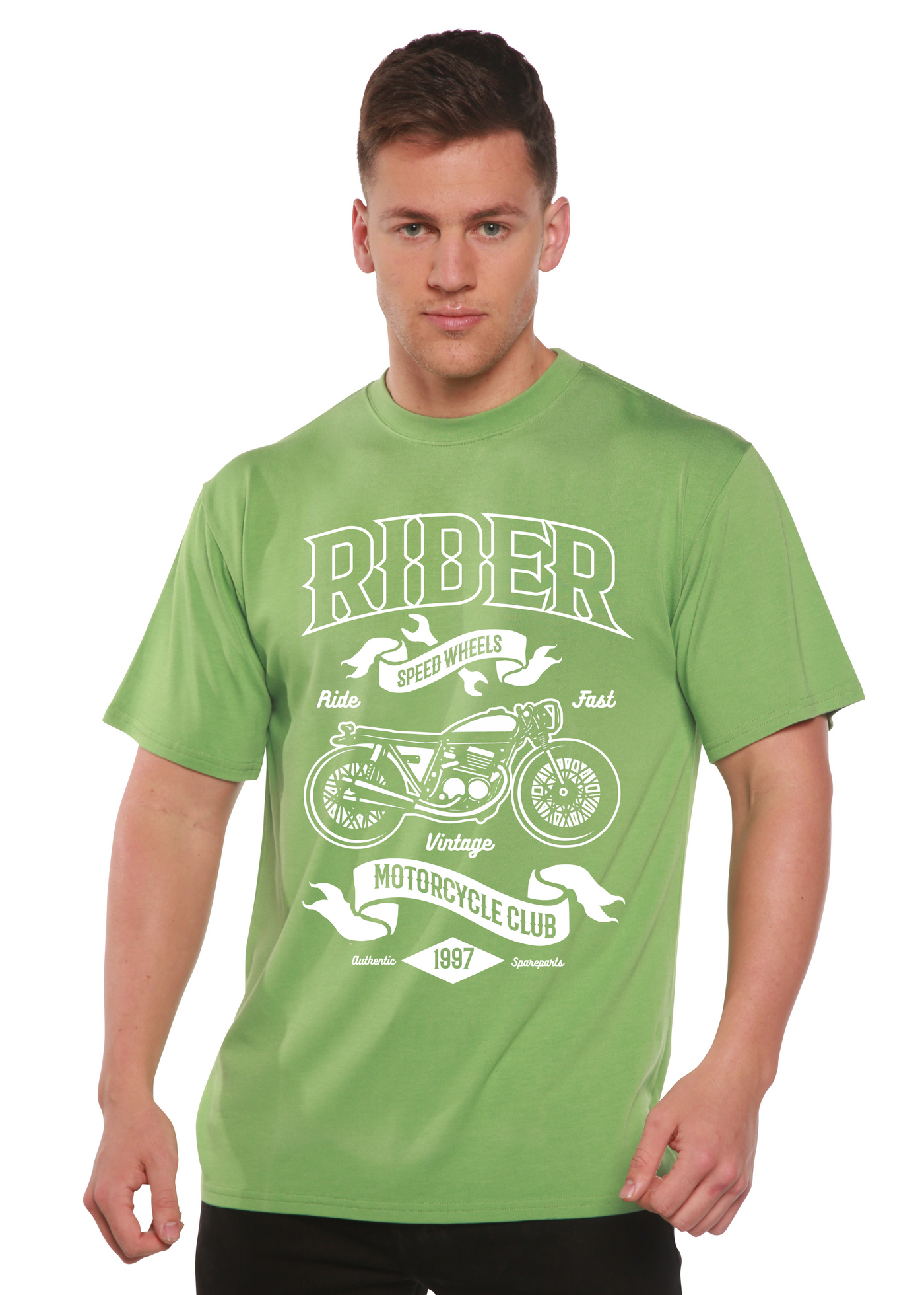 Rider men's bamboo tshirt green tea