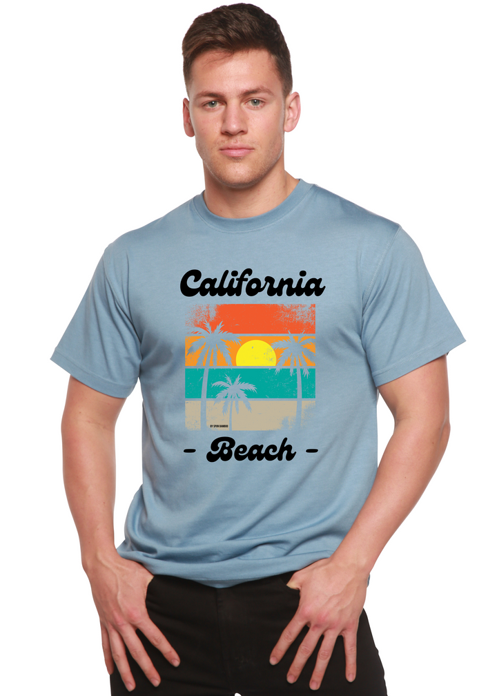 California Beach Unisex Graphic Bamboo T-Shirt infinity blue