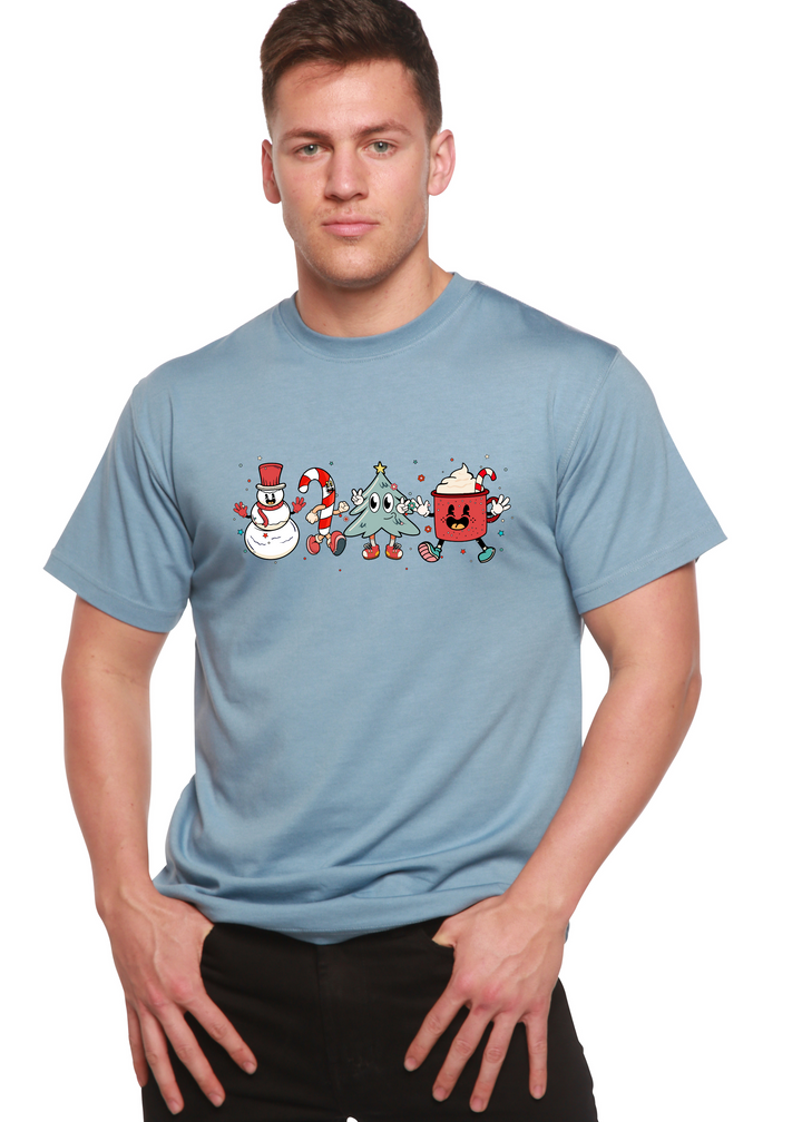 Happy Christmas Month Unisex Graphic Bamboo T-Shirt infinity blue